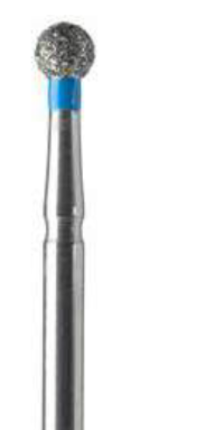 Prima - Friction Grip; Diamond Bur Round; 801; Diameter 1.8mm; Medium Grit; Pack/5